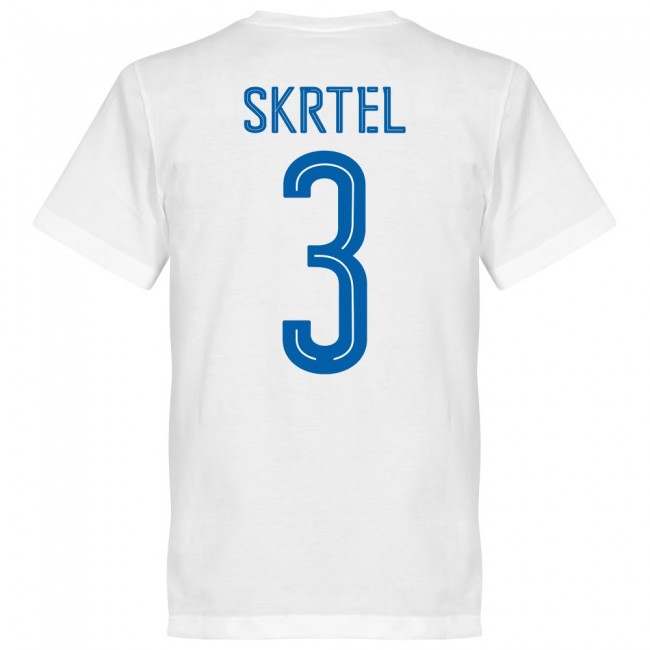 YL6634 Retake Slovakia Skrtel Team T-Shirt - White White